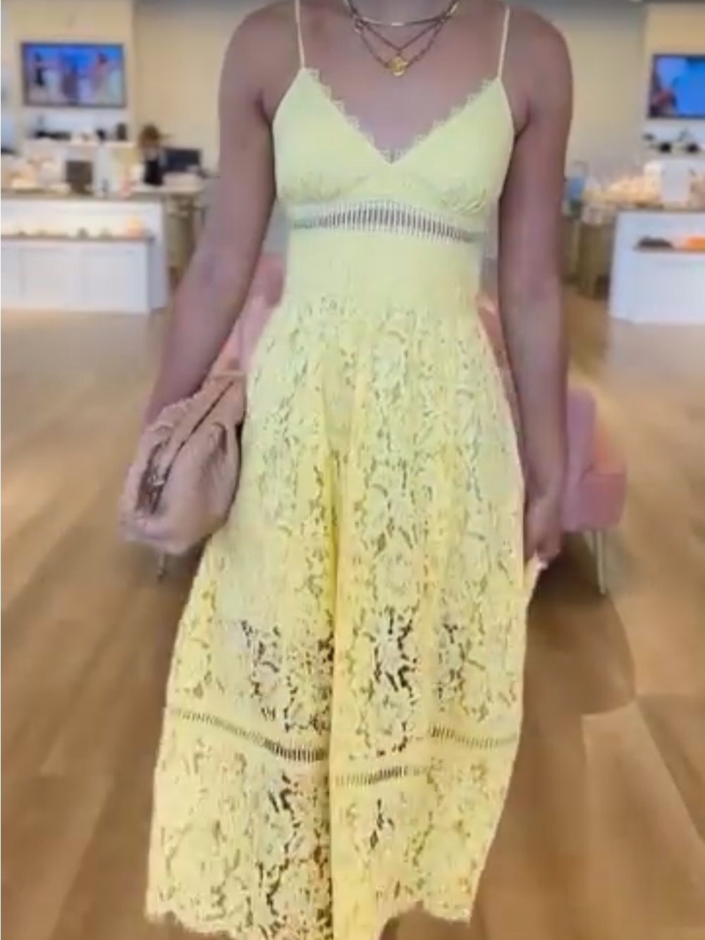NEW GENERATION LOVE emma lace maxi dress in yellow - Picture 5 of 14